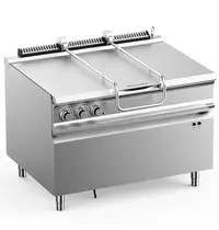 MBM Italy Kantelbare Braadpan | DOMINA PRO 900 | Gas | 120L | 90°C/320°C | 29.3kW | Vulkraan (230V) | 1200x950x965(h)mm