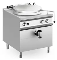 MBM Italy Kookketel | DOMINA PRO 900 | Gas | 100L | Directe Verhitting | 21kW | Piëzo Ontsteking | Vulkraan (Warm/Koud) + Aftapkraan | 800x900x850(h)mm