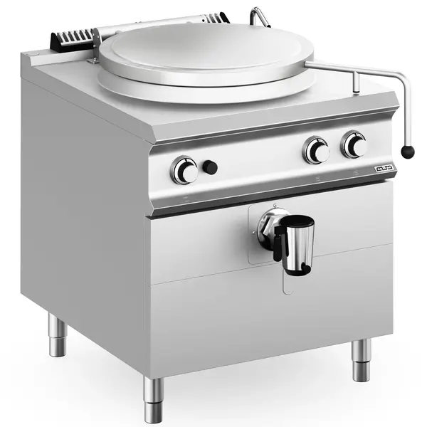 Kookketel | DOMINA PRO 900 | Gas | 100L | Directe Verhitting | 21kW | Piëzo Ontsteking | Vulkraan (Warm/Koud) + Aftapkraan | 800x900x850(h)mm