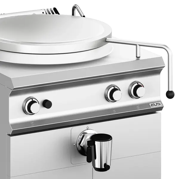 Kookketel | DOMINA PRO 900 | Gas | 100L | Directe Verhitting | 21kW | Piëzo Ontsteking | Vulkraan (Warm/Koud) + Aftapkraan | 800x900x850(h)mm