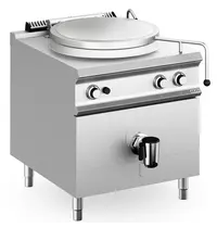 MBM Italy Kookketel | DOMINA PRO 900 | Gas | 150L | Directe Verhitting | 21kW | Piëzo Ontsteking | Vulkraan (Warm/Koud) + Aftapkraan | 800x900x850(h)mm