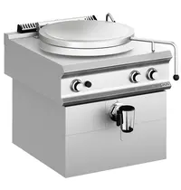 MBM Italy Kookketel | DOMINA PRO 900 | Gas | 100L | Directe Verhitting | 21kW | Piëzo Ontsteking | Vulkraan (Warm/Koud) + Aftapkraan | 800x900x580(h)mm 