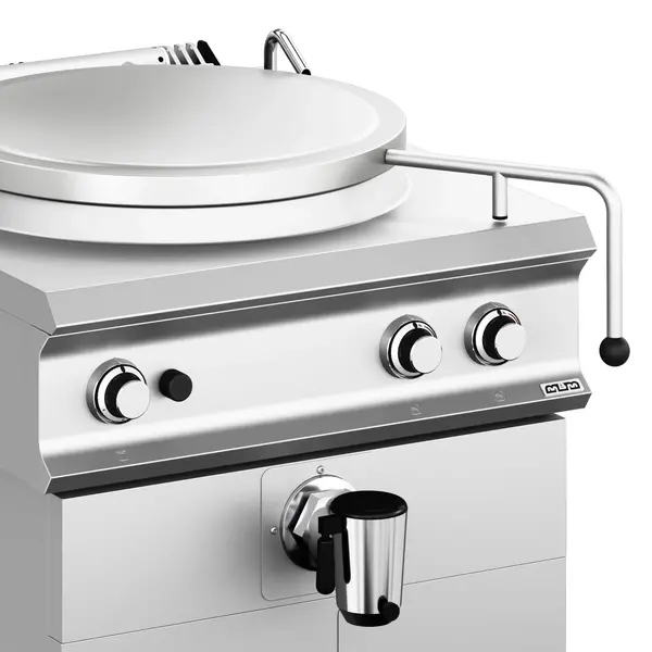 Kookketel | DOMINA PRO 900 | Gas | 100L | Directe Verhitting | 21kW | Piëzo Ontsteking | Vulkraan (Warm/Koud) + Aftapkraan | 800x900x580(h)mm