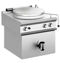 MBM Italy Kookketel | DOMINA PRO 900 | Gas | 150L | Directe Verhitting | 21kW | Piëzo Ontsteking | Vulkraan (Warm/Koud) + Aftapkraan | 800x900x700(h)mm 