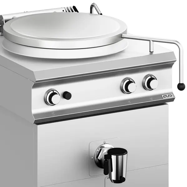 Kookketel | DOMINA PRO 900 | Gas | 150L | Directe Verhitting | 21kW | Piëzo Ontsteking | Vulkraan (Warm/Koud) + Aftapkraan | 800x900x700(h)mm