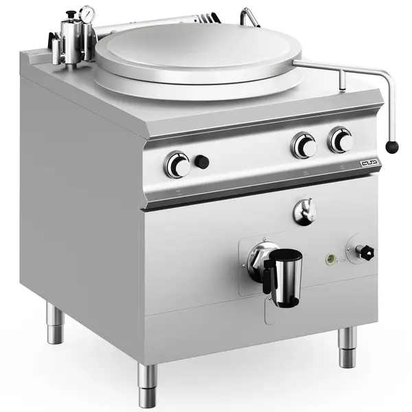 Kookketel | DOMINA PRO 900 | Gas | 150L | Indirecte Verhitting | 21kW | Piëzo Ontsteking | Vulkraan (Warm/Koud) + Aftapkraan | 800x900x850(h)mm