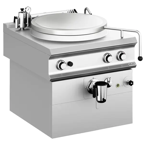 Kookketel | DOMINA PRO 900 | Gas | 100L | Indirecte Verhitting | 21kW | Piëzo Ontsteking | Vulkraan (Warm/Koud) + Aftapkraan | 800x900x700(h)mm