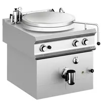 MBM Italy Kookketel | DOMINA PRO 900 | Gas | 150L | Indirecte Verhitting | 21kW | Piëzo Ontsteking | Vulkraan (Warm/Koud) + Aftapkraan | 800x900x700(h)mm 