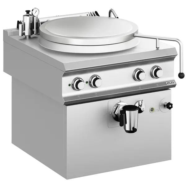 Kookketel | DOMINA PRO 900 | Elektrisch | 100L | Indirecte Verhitting | 14.4kW (400V) | Vulkraan (Warm/Koud) + Aftapkraan | 800x900x580(h)mm