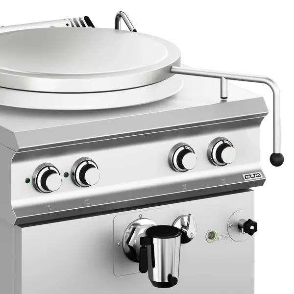 Kookketel | DOMINA PRO 900 | Elektrisch | 100L | Indirecte Verhitting | 14.4kW (400V) | Vulkraan (Warm/Koud) + Aftapkraan | 800x900x580(h)mm