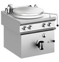 MBM Italy Kookketel | DOMINA PRO 900 | Elektrisch | 150L | Indirecte Verhitting | 14.4kW (400V) | Vulkraan (Warm/Koud) + Aftapkraan | 800x900x700(h)mm