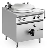 MBM Italy Kookketel | DOMINA PRO 900 | Elektrisch | 150L | Indirecte Verhitting | 14.4kW (400V) | Vulkraan (Warm/Koud) + Aftapkraan | 800x900x850(h)mm 