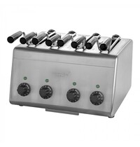CaterChef Tosti-apparaat (cap.4st.) 2,8kW | iedere sleuf met een  tijdklok | 380x310x290(h)mm 
