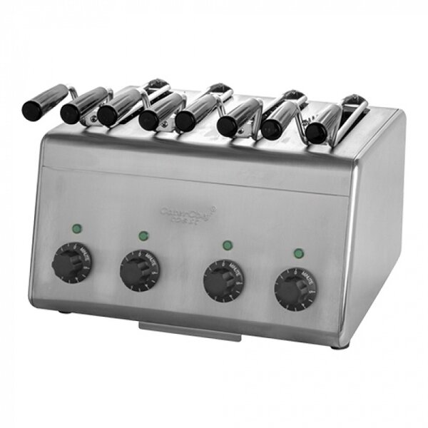 Tosti-apparaat (cap.4st.) 2,8kW | iedere sleuf met een tijdklok | 380x310x290(h)mm