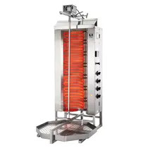 Potis Dönergrill | STANDARD | Elektrisch | 7 Elementen (Keramisch) | 10.5kW (400V) | Max. 80kg | Rotatiemotor Boven | 550x710x1290(h)mm