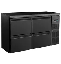 CombiSteel Barkoelkast | STANDARD LINE | 350L | Zwart | 0°C/+10°C | Geforceerd | 4 Laden | 1462x513x860(h)mm 