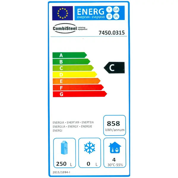 Barkoelkast | STANDARD LINE | 350L | Zwart | 0°C/+10°C | Geforceerd | Draaideuren | 1462x513x860(h)mm