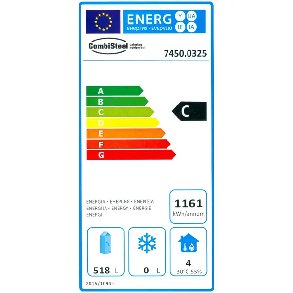 Barkoelkast | STANDARD LINE | 698L | Zwart | 0°C/+10°C | Geforceerd | Draaideuren | 2542x513x860(h)mm