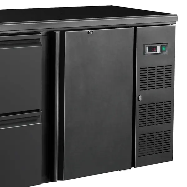 Barkoelkast | STANDARD LINE | 537L | Zwart | 0°C/+10°C | Geforceerd | 1 Draaideur + 4 Laden | 2002x513x860(h)mm