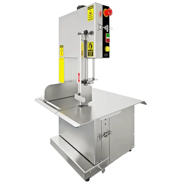 Beenderzaag | RVS | Werkoppervlak 700x650 | Werkhoogte 350 | 1.1kW (230V) | 670x620x1150(h)mm