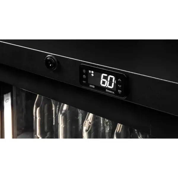 Barkoelkast | MAXIGLASS | 150L | Antracietgrijs | +2°C/+18°C | Geforceerd | 600x576x900/910(h)mm