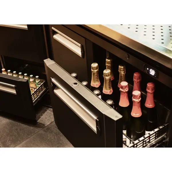 Barkoelkast | GM-LINE | 150L | Antracietgrijs | +2°C/+18°C | Geforceerd | 600x576x840/850(h)mm