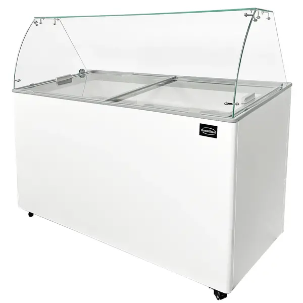 Schepijsvitrine | JAVA | Energiezuinig | 355L | 8x 5L | -14°C/-24°C | Statisch | Gekoelde Reserve | Wielen | 1184x727x1229(h)mm