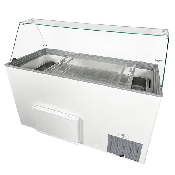 Schepijsvitrine | JAVA | Energiezuinig | 355L | 8x 5L | -14°C/-24°C | Statisch | Gekoelde Reserve | Wielen | 1184x727x1229(h)mm