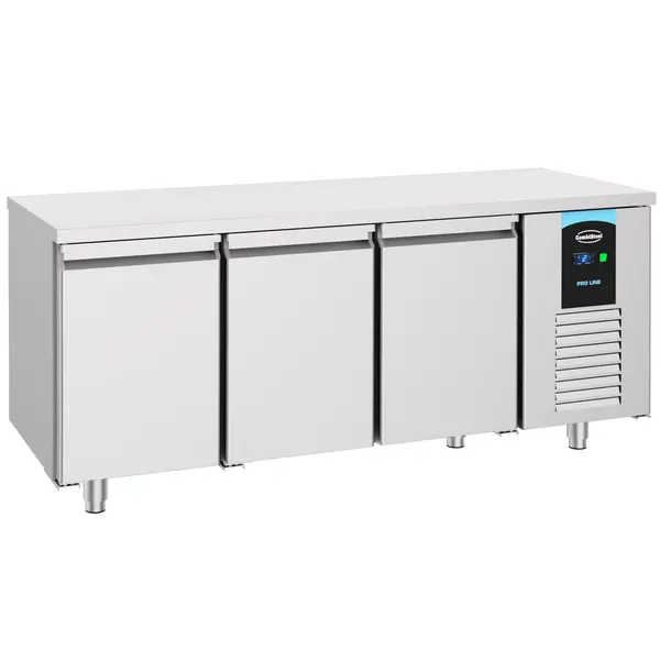 Koelwerkbank | ENERGY LINE | Energiezuinig | 474L | 3 Deuren (1/1 GN) | -2°C/+8°C | Geforceerd | 1865x700x850(h)mm