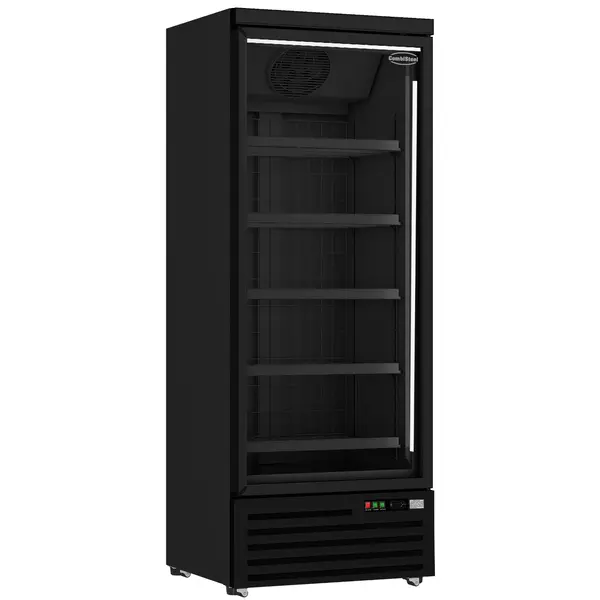 Vrieskast | 600L | Zwart | -18°C/-22°C | Geforceerd | Wielen (Geremd) | 750x710x1997(h)mm