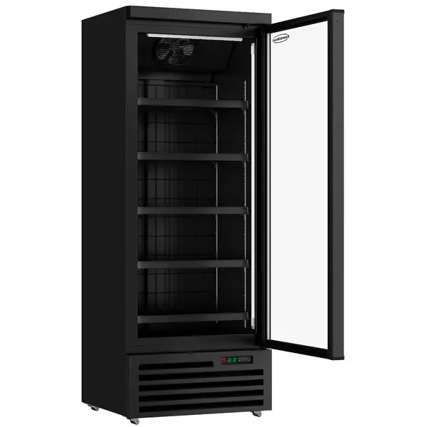 Vrieskast | 600L | Zwart | -18°C/-22°C | Geforceerd | Wielen (Geremd) | 750x710x1997(h)mm