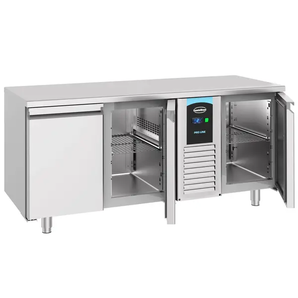 Koelwerkbank | PRO LINE | Energiezuinig | 474L | 3 Deuren (1/1 GN) | -2°C/+8°C | Geforceerd | 1785x700x850(h)mm