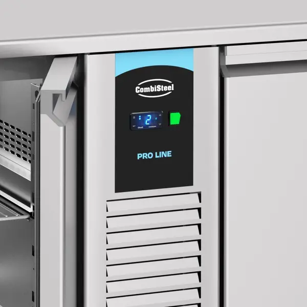 Koelwerkbank | PRO LINE | Energiezuinig | 632L | 4 Deuren (1/1 GN) | -2°C/+8°C | Geforceerd | 2270x700x850(h)mm