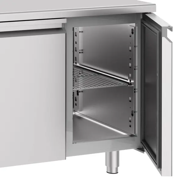 Koelwerkbank | PRO LINE | Energiezuinig | 632L | 4 Deuren (1/1 GN) | -2°C/+8°C | Geforceerd | 2270x700x850(h)mm