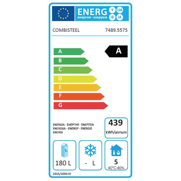 Koelwerkbank | ENERGY LINE | Energiezuinig | 281L | 6 Laden (1/1 GN) | -2°C/+8°C | Geforceerd | 1400x700x850(h)mm