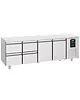 CombiSteel Koelwerkbank | ENERGY LINE | Energiezuinig | 632L | 2 Deuren + 4 Laden (1/1 GN) | -2°C/+8°C | Geforceerd | 2330x700x850(h)mm 