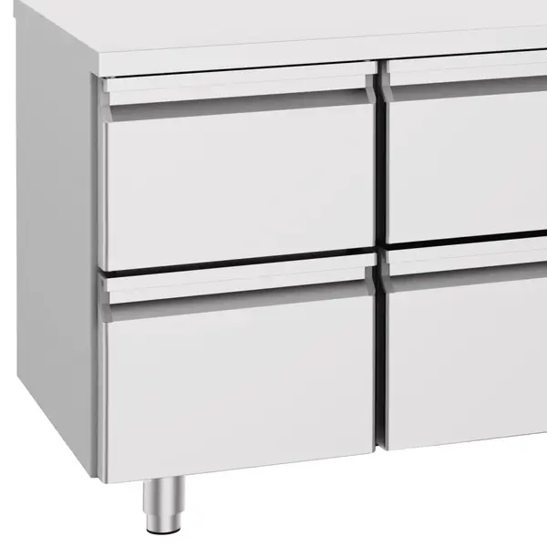 Koelwerkbank | ENERGY LINE | Energiezuinig | 632L | 2 Deuren + 4 Laden (1/1 GN) | -2°C/+8°C | Geforceerd | 2330x700x850(h)mm