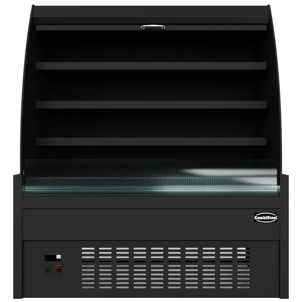 Wandkoeling | Zwart | +2°C/+8°C | Geforceerd | 4 Schappen | 1.29kW | Intern Nachtgordijn | 1300x660x1500(h)mm