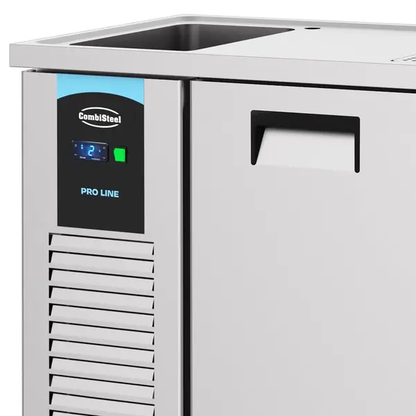 Vatenkoeler | PRO LINE | RVS | 3 Deuren | -2°C/+8°C | Geforceerd | Spoelbak (Links) | 2100x700x950(h)mm