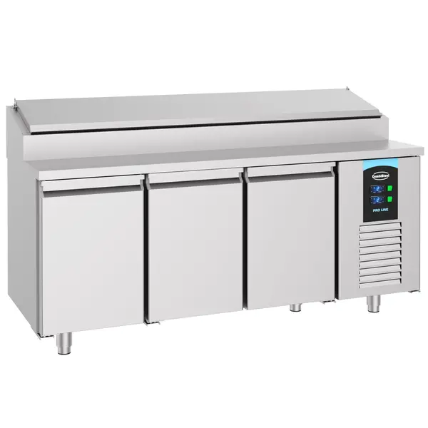 Saladette | PRO LINE | 474L | 3 Deuren (1/1 GN) | Boven 10x 1/3 GN (Deksel) | -2°C/+8°C | Geforceerd | 1865x700x1090(h)mm