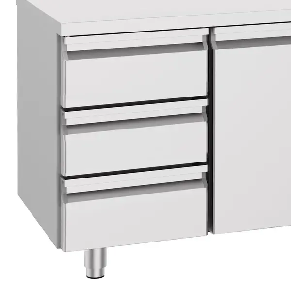 Koelwerkbank | ENERGY LINE | Energiezuinig | 632L | 3 Deuren + 3 Laden (1/1 GN) | -2°C/+8°C | Geforceerd | 2330x700x850(h)mm