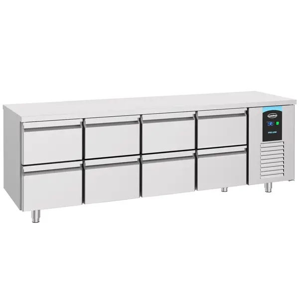 Koelwerkbank | ENERGY LINE | Energiezuinig | 632L | 8 Laden (1/1 GN) | -2°C/+8°C | Geforceerd | 2330x700x850(h)mm