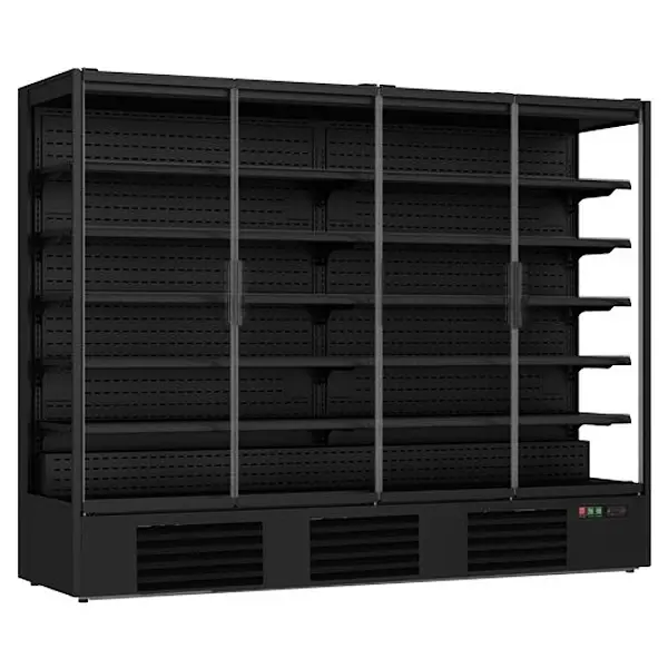 Wandkoeling | MARCO | Zwart | -1°C/+5°C | Geforceerd | 6 Niveaus | Draaideuren | 2560x740x2010(h)mm