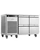 Foster Koelwerkbank | EcoPro | Energiezuinig | 280L | 4 Laden (1/1 GN) | +1°C/+4°C | Geforceerd | Touchscreen | Wielen (Geremd) | 1365x700x865(h)mm 