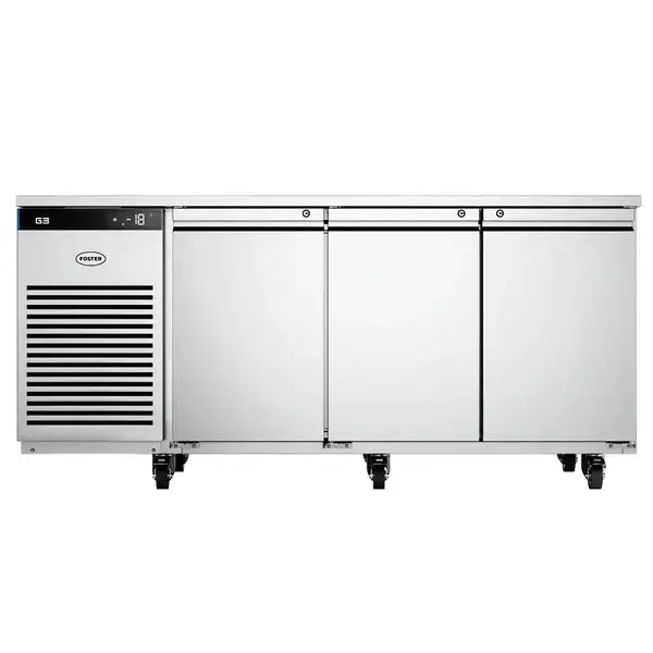 Vrieswerkbank | EcoPro | 435L | 3 Deuren (1/1 GN) | -18°C/-21°C | Geforceerd | Touchscreen | Wielen (Geremd) | 1815x700x865(h)mm