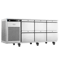 Foster Koelwerkbank | EcoPro | Energiezuinig | 435L | 6 Laden (1/1 GN) | +1°C/+4°C | Geforceerd | Touchscreen | Wielen (Geremd) | 1815x700x865(h)mm