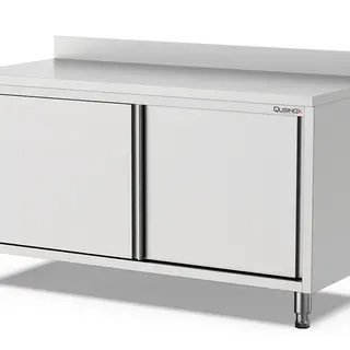 RVS Werkbank Met Schuifdeuren