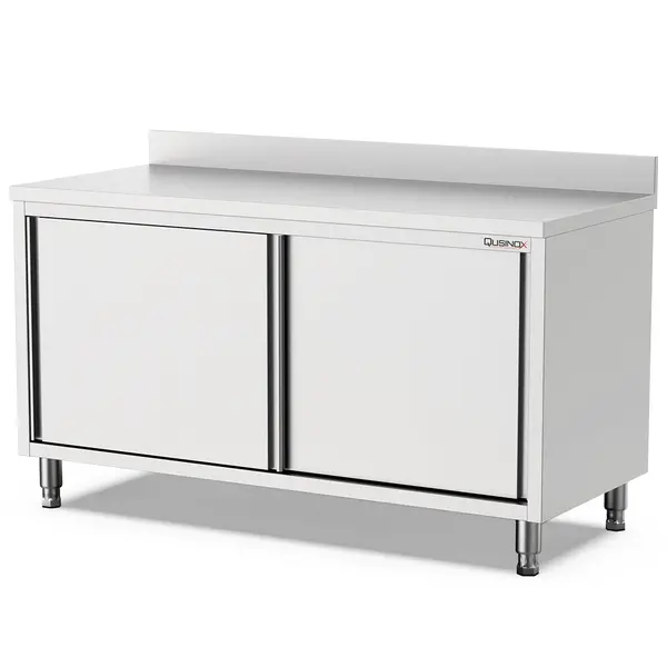 Werkbank | 700 LINE | RVS | Schuifdeuren | Diepte 700 | Hoogte 900 | Breedte 1000-2000 | Achteropstand