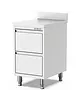 Qusinox Werkbank | 700 LINE | RVS | 2 Laden | Achteropstand | 500x700x900(h)mm 