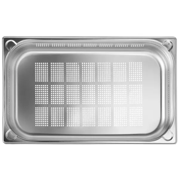 GN-Bak | KitchenLine | RVS | 1/1 GN | Hoogte 100mm | Geperforeerd | 530x325x100(h)mm